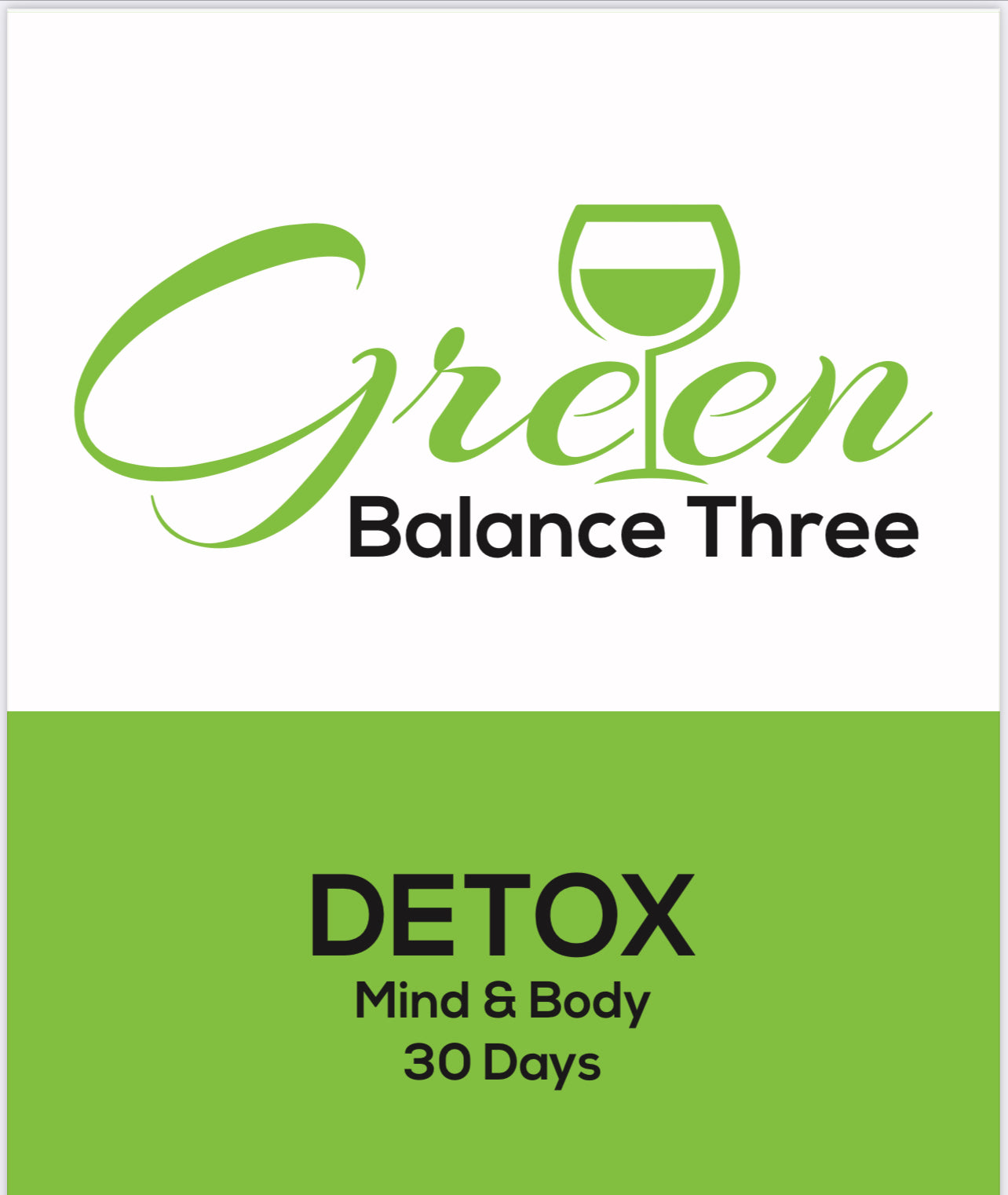 Green Balance 30 Day Detox